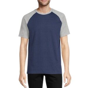 Nwt George 3XL Navy Blue and Gray Moisture Wicking T-Shirt